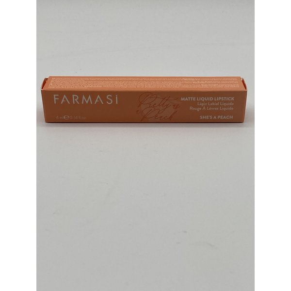 FARMASi Liquid Matte Lipstick She's a Peach, 4ml/0.14flOz - Long-Lasting, Highly Pigmented, and Comfortable Wear - Smooth Application and Vibrant Color