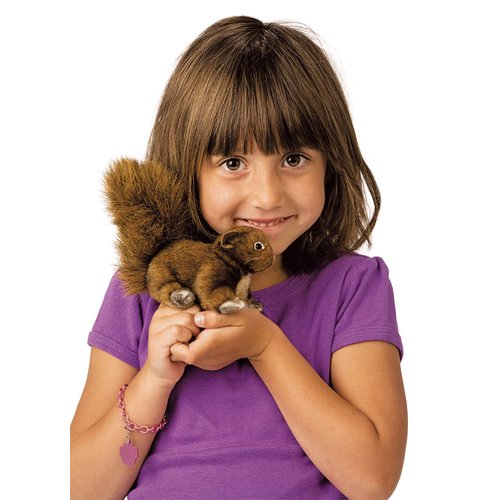 Folkmanis Mini Red Squirrel Finger Puppet Multi-colored, 1 EA