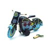 Charmgle Retro Wind-Up Adult Collection Toy, Motorcycle Toy Photography Props, Spring Tin Toys Decoration Black