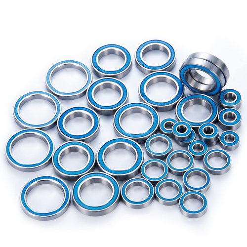 BRKRC 33Pcs Wheel Hub Axle Steel Sealed Ball Bearing Kit for X-Maxx 8S 77086-4 Snap on 1/5 RC Car Truck Model Parts Accessories