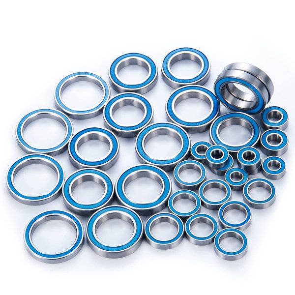 BRKRC 33Pcs Wheel Hub Axle Steel Sealed Ball Bearing Kit for X-Maxx 8S 77086-4 Snap on 1/5 RC Car Truck Model Parts Accessories