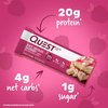 Quest Nutrition White Chocolate Raspberry Protein Bars, 20g Protein, 1g Sugar, 5g Net Carb, Gluten Free, Keto Friendly, 12 Count