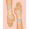 xo, Fetti Pastel Butterfly Temporary Tattoos - 70 Foil Styles | Rainbow Fairy Birthday Party Decorations, Monarchs, Heart Favors, Flowers, Garden Arts and Crafts, Baby Shower Decor