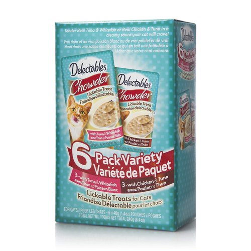 Hartz Delectables Stew Lickable Wet Cat Treats - Chicken, Tuna & Whitefish