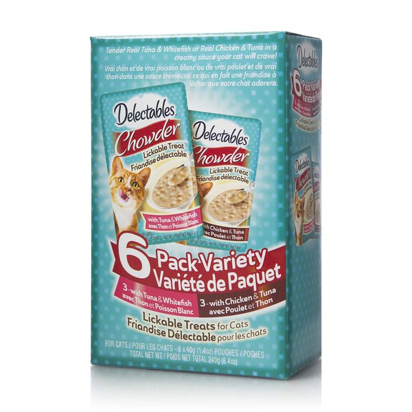 Hartz Delectables Stew Lickable Wet Cat Treats - Chicken, Tuna & Whitefish