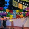 Mexican Felt Banner Picado Banner-Mexican Party Fiesta Felt Banners,Dia De Los Muertos Decorations Party Supplies (flower 1)