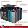 AJC Battery Compatible with Lithonia EMBSC06042 6V 4.5Ah Emergency Light Battery