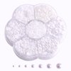 5800Pcs Half Pearls for Crafts, Flatback Pearls for Artwork Making, DIY Rhinestones Accessory Nail Art, Face Gems Jewels Flat Back Craft Pearls for Artist Creative - White