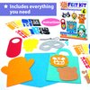 KRAFUN My First Felt Kit Animal Craft Kit for Kids and Toddlers, Boys and Girls Age 3-8 Years Old, Include 6 DIY Handmade Arts and Crafts Projects, Activities Supplies Box Preschool Creative Toys