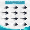 Feeder Creek Fly Fishing Flies | Bead Head and Regular Stonefly Nymphs | 12pc Wet Lures | Trout and Bass Flies | Fly Fishing Assortment (Bead Head Black Size 10)