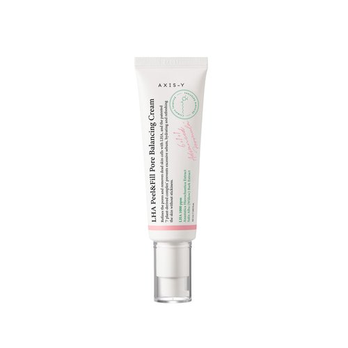 AXIS-Y LHA Peel & Fill Pore Balancing Cream with LHA, Centella Asiatica & Green Tea | Exfoliating & Pore Minimizing Cream for Sensitive Skin | Vegan & Cruelty-Free Korean Skin Care | 50ml / 1.69 fl.oz