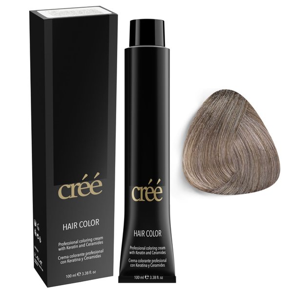 Cree Professional Permanent Hair Color, 100ml - 3.4 fl.oz. (Intense Ash Very Light Blond - 9.11)