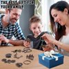Wettarn 9 Pcs Metal Brain Teaser Puzzles Teaser 3D Steel Puzzle for Adults Unlock Interlocking Puzzle Adult IQ Education Smart Puzzle Toys Gift for Christmas(Classic Style)