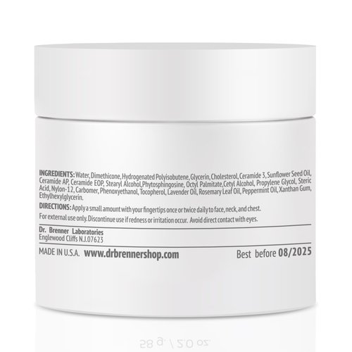Dr. Brenner Triple Lipid Restore Anti Aging Face Moisturizer Lifting & Recovery Cream with Ceramides, Lipids and Fatty Acids 2 oz.