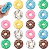 20 Pack Rainbow Donut Stress Balls 2Inch Stress Relief Donuts Foam Donut Party Favors Fun Stress Balls Donut Fidget for Shop Decorations Birthday Party Games Supplies Boys Girls Adults (Round Shape)