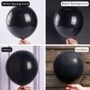 PartyWoo Black Balloons, 100 pcs Matte Black Balloons Different Sizes Pack of 36 Inch 18 Inch 12 Inch 10 Inch 5 Inch Black Balloons for Balloon Garland or Balloon Arch as Party Decorations, Black-Y18