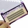 Scala 120Ppcs Fish Tail False Lashes 0.07 Thickness 20 Roots Hair C curl Eyelash Extension Strip False Eyelashes Makeup Individual Lashes (10mm)