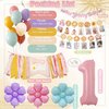 Groovy One Birthday Decorations, One Groovy Baby Birthday Decorations Girl,Groovy One Party Decorations with Groovy One Balloons, Daisy Flower Foilballoon, Hippie Birthday Photo Banner,40In Number