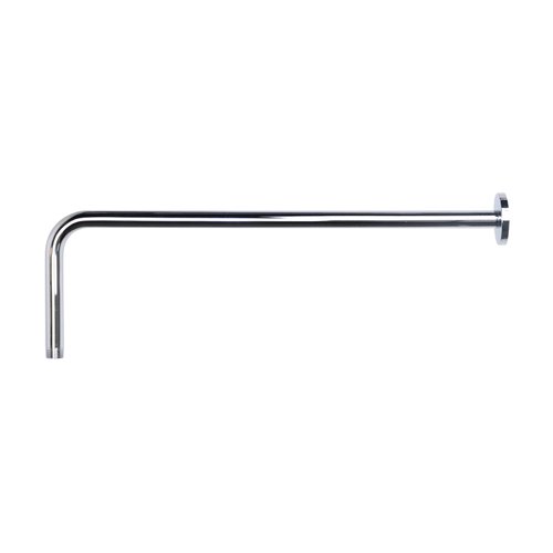 Naiture Brass 20" Straight L Shaped Extension Shower Arm with Flange, Extended 90 Degree Arm Perfect for Rainfall Shower Head, Chrome Finish