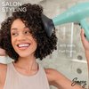 Sassy Ceramic Ion Hair Dryer, 1875-Watt Salon Dryer with Concentrator and Diffuser, Multiple Heat Settings and Cool Shot (Aqua)