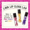 MindWare Science Academy Lava Lip Gloss lab -Kit includes 33pcs to teach kids & teens cosmetic chemistry - Boys & girls make 3 colorful & funky DIY lip glosses