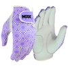 MRX Women Golf Glove Left Handed Golf Gloves Sweat Resistant Soft Cabretta Leather Regular Fit Women Golfer Glove Purple