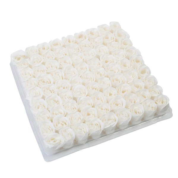 81Pcs/Set Handmade Bath Soap Shower Rose Flower Floral Petals in Box, Mini Gifts for Women, Mom, Girlfriends, Teen Girls, Perfect for Anniversary, Birthday, Wedding Decor, Favors, Prizes
