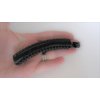 Generic Black sparkly crystal banana hair clip with rhinestones medium fine hair