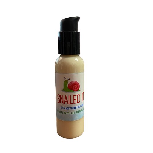 Diva Stuff Snailed It! Moisturizing Facial Serum With Glycolic Acid, Collagen, Blue Algae and Vitamin C, 2 Oz