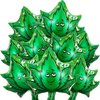 Charniol 9 Pcs 420 Weed Aluminum Balloon Decorations Set 420 Party Decorations Weed Balloons Birthday Party Supplies Aluminum Foil Weed Leaves Balloons Weed Party Decorations for Adults
