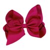 WD2U Girls 6" Classic Style Boutique Grosgrain Hair Bow French Clip Barrette (Cream Ivory)