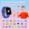 WISYME Kids Smart Watches for Girls Boys with Puzzle Games/Habit Tracking/Audio Book/Learn Card, HD Touch Screen Pedometer Camera Alarm Clock Educational Birthday for Ages 4-12 (Pink)