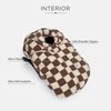 7AM Enfant Car Seat Covers - Cocoon Baby Cover for Boys & Girls, Rain & Snow Repellent, Breathable Windproof, Center Zipper, Universal Fit for Infant Car Seat (0-12M) (Print Checkers Tan)