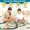 Magnetic Tiles Road & Train Track Expansion Pack Magnetic Building Blocks Construction Toys Kids Toys for Ages 3-12 Boys Girls Building Toys Includes Road Tracks, Traffic Lights, Parking Spot