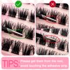 Self Adhesive Lash Clusters Kit Flu-ffy 8-16mm No Glue Lashes Press On Lashes, 60 Pcs Glueless DIY Eyelash Extensions Kit Pre Bonded Lash Clusters with Eyelash Curler and Lash Tweezers(No Glue HG04)