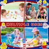 Sratte 72 Pieces DIY Rubber Ducks White Blank Rubber Ducks Bath Mini Ducks for Pool Bathtub Baby Party Favors Kids Birthday Gifts