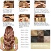Honey Blonde Tape in Hair Extensions Remy Human Hair Strawberry Blonde 20Inch 20Pcs 50G Thick from Top to End, Silky and No Tangle Staight Tape ins for Fashion Women (20Inch #27 50g)