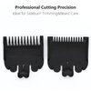 2 Pieces 2 Lengths Professional Hair Clipper Attachment Guide Guard Combs 1/16" 1/8" 1.5mm 3mm Compatible with Wahl Standard Full-Sized 5 Star Series Magic Clip Hair Clippers (Black)