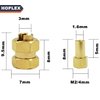 HOPLEX Brass 7mm RC Wheel Hex Hub Spacer with 9.5mm Offset Extension 4Pcs Hex Drive Adapter for AXIAL SCX24 Upgrades Accessories 1/24 RC Crawler Car¡­