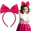 Olbye Bow Headbands Rose Red Hairbands with Bows Big Bowknot Hair Hoop Cosplay Party Headdress Christmas Halloween Costume Accessories for Women Girls (E-Rose Red)