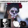 XINGXYUEL Black White Face Body Paint Professional Water Based Activated Body Face Paint Washable Halloween Makeup Palette Kit for Halloween Skeleton Vampire Zombie Goth SFX Special Effects Makeup