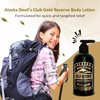 Snowy Summit Alaska Devil's Club Gold Reserve Body Lotion - Rugged Relief for Dry Skin - Premium Natural Lotion with Hydrating Natural Oils & Hyaluronic Acid - For Men & Women - 8 oz