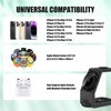 AWUKOMSN Wireless Charger Charging Station Magnetic 3 in 1 Charging Station for Apple Multiple Devices Wireless Charging Stand for Apple-15/14 Pro Max,iWatch Ultra/8/se/7/6/5/4/3/2, AirPods2/Pro,Black