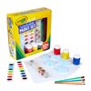 Crayola Washable Kids Paint Set (50pcs), Includes Watercolor & Washable Paints, Painting Paper, Paint Sponge, Kids Paint Brushes