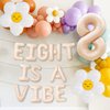 JeVenis Eight is A Vibe Party Decoration Groovy 8th Birthday Decorations Hippie Banner Boho Decor Retro Flower Daisy 60's 70's Theme Party Supplies