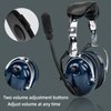 Retevis Walkie Talkie Noise Reduction Headset,Volume Adjustable,Hands Free,for RT22 RT21 H-777 RT68 RB85,Compatible with Baofeng UV-5R Kenwood Rugged Radios,Two Way Radio Headset with Mic(1 Pack)