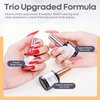 modelones Gel Top Coat Base Coat for Gel Nail Polish, 3 Pcs 10 ml No Wipe Matte & Shiny Top Coat, Long Lasting High Gloss and Matte Effects DIY at Home
