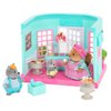 Li’l Woodzeez – Scoops & Sprinkles Ice Cream Shop - Dollhouse Playset with Furnitures & Accessories - Pretend Play for Kids Age 3+