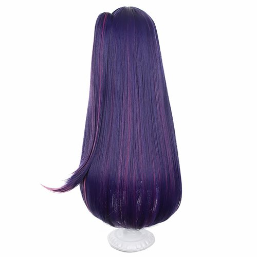 ZGNGLIZ Anime Oshi no Ko Ai Hoshino Wig Purple Long Hair Wigs with Bangs for Girls and Women + Free Wig Cap