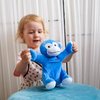 WEIGEDU Ape Monkey Stuffed Animal Plush Toys, Stuffed Monkey Blue, Soft Cute Monkey Toy for Toddlers Child Kids Babies Birthday Gift, 7.9" Blue